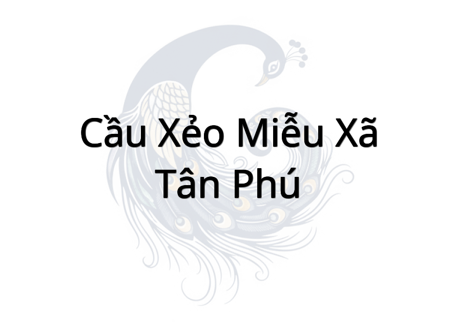 Cầu Xẻo Miễu xã Tân phú