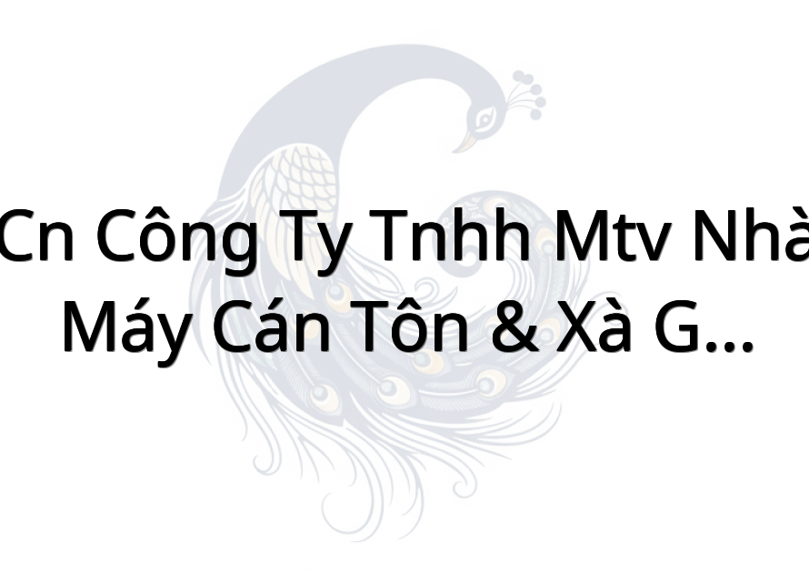 Cn Công Ty Tnhh Mtv Nhà Máy Cán Tôn & Xà Gồ Thép Trung Tín